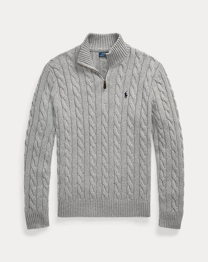 Cable Knit Quarter Zip