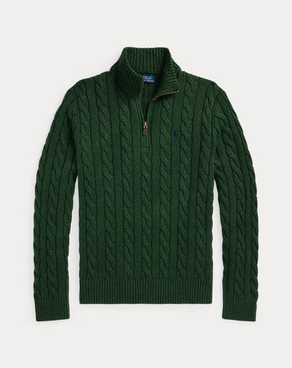 Cable Knit Quarter Zip