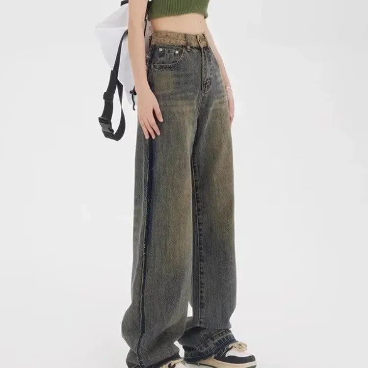 FAYVIOR | Vintage Wide-Leg Jeans