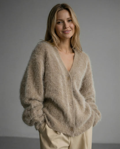 Faux Fur Sweater Jacket