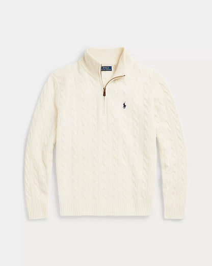 Cable Knit Quarter Zip